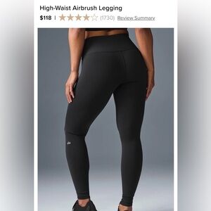 ALO Yoga High-Waist Airbrush Leggings in Size Large